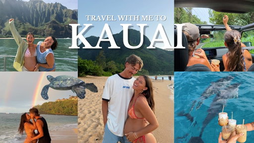 travel with me to Kauai: boat tour, seeing dolphins/turtles, beach hopping