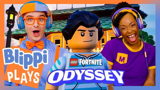 Blippi and Meekah Build a House in 'LEGO Fortnite: Odyssey'! 🏠