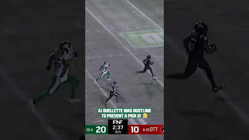 You can’t teach this kind of hustle. #CFL