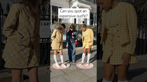 Can you spot an expensive outfit?