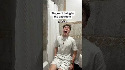 Stages of being in the bathroom 🚽