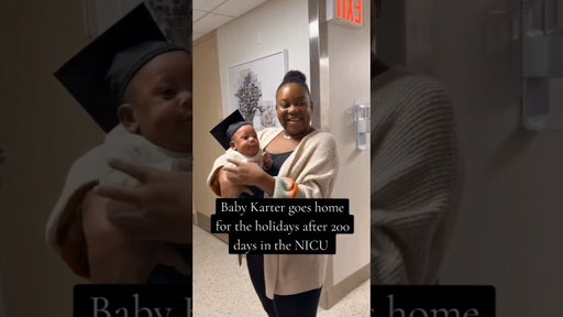 Born at 22 weeks & weighing less than a pound, baby spent the first 6 months of his life in the NICU