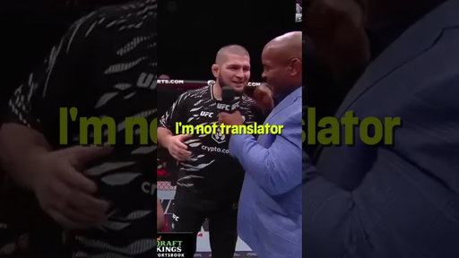 𝙄’𝙈 𝙉𝙊 𝙏𝙍𝘼𝙉𝙎𝙇𝘼𝙏𝙊𝙍 🗣️ #Khabib #nurmagomedov #ufc321
