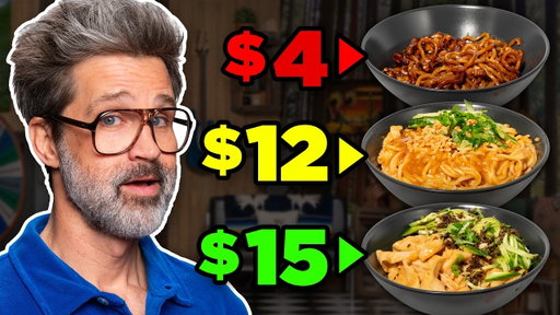 Frozen vs. Fast vs. Fancy Food Taste Test (ft. Kat Dennings)