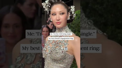 Me: I'm single, my friend's engagement ring #shorts #engagmentring #themetgala #dresses