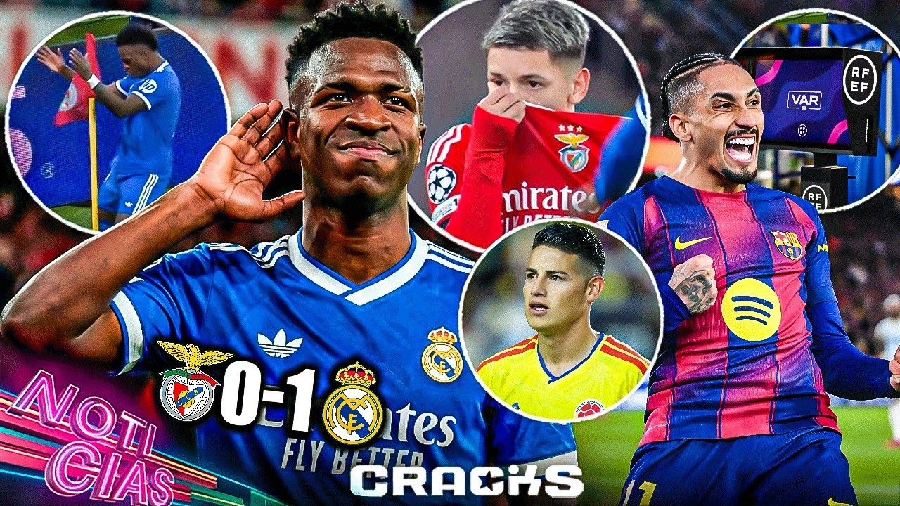 Caliente victoria del Madrid; Vini insultado | Castigan error vs el Barça | ¿ICE iría por James?