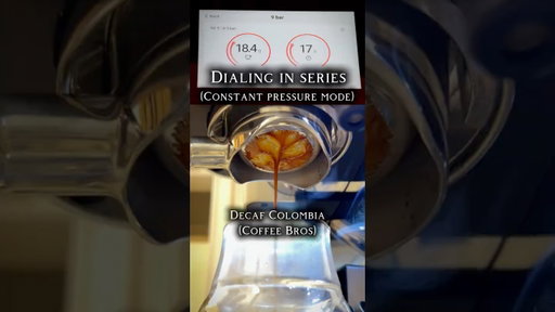 Dialing in espresso - Decaf medium roast #coffee #cafe #espresso #maximsespresso #laseinex
