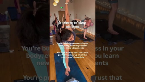 Do it when you can't hold the yoga pose #200houryogateachertraining #yogainstructor #yogateaching