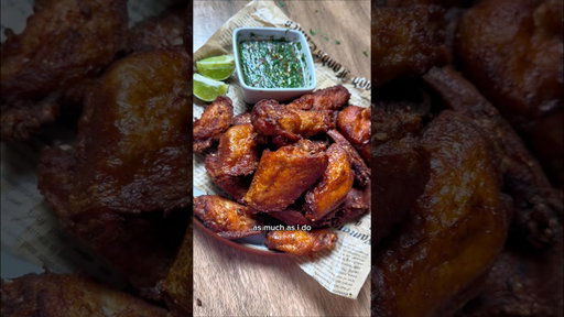 You have to try this Thai style fried chicken wings with nam jim jaew. So good!
