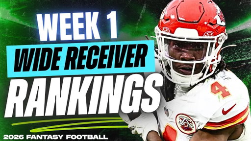 🔥 NEW TOP 36 WR RANKINGS for Week 1 Fantasy Football 🚀 | Fantasy Football Rankings