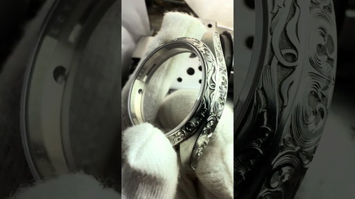 Rolex watchcase progress Hand Engraving#watch #watches #rolex #luxurywatches #engravedwatch