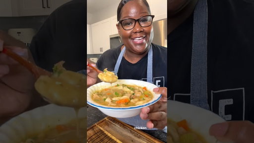 Homemade Chicken & Dumplings #souprecipe #fallrecipes