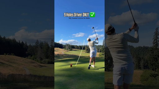 9 Holes driver ONLY career low #golf