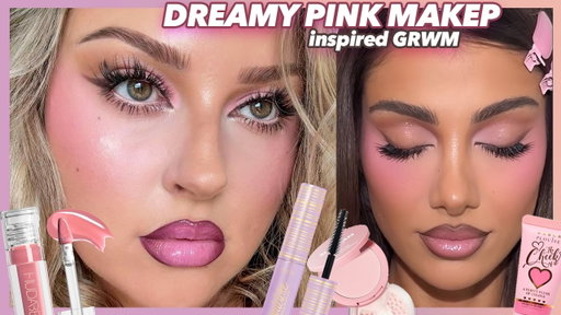 i had NO CHOICE but to recreate this pink makeup look... 💗 GRWM!