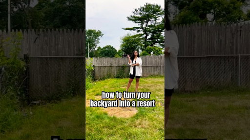 turn your backyard to a RESORT (part 1) #backyardoasis #homerenovation