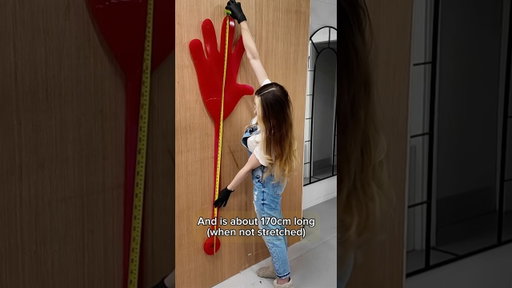 Worlds largest sticky hand- full video is on my page! #stickyhand #worldslargeststickyhand