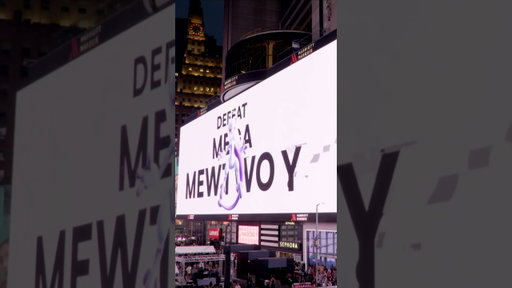 Mega Mewtwo Y spotted in Times Square, NYC! 😱