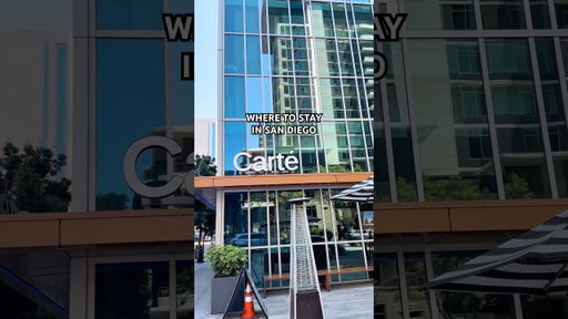Where To Stay in San Diego Carté Hotel | Downtown San Diego #california #sandiego #socal #travelvlog