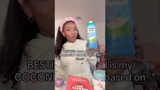 How Old Is My Coconut Water? 😭🥥 #beautyshorts #skincare #freepreppyclip #makeup #beautyproducts