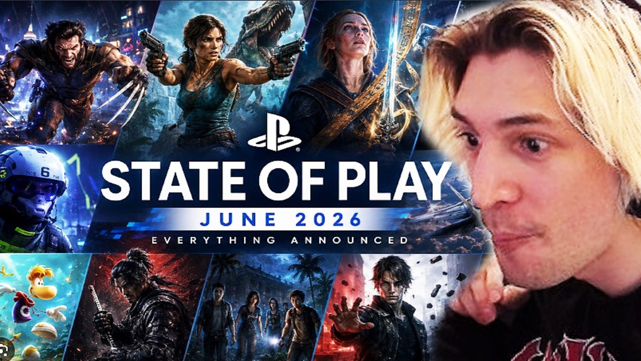xQc Reacts to PLAYSTATION STATE OF PLAY (JUNE 2026)