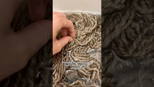 how I wet set my yarn