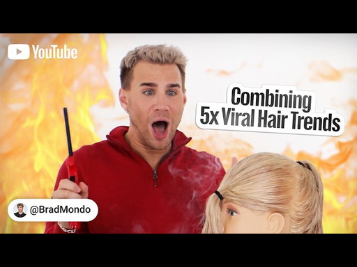 Can @BradMondo combine YouTube's most unhinged hair trends into one beautiful look?