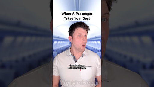 When A Passenger Takes Your Seat #passenger #flightattendant #airplane #shorts