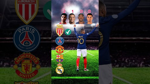Rashford vs Mbappé vs Dembélé vs Ronaldo🤯 Clubs Comparison🔥⚡️ #shorts #football #ronaldo #messi