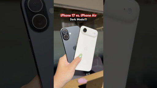 iPhone 17 vs. iPhone Air: Dark Mode Photo Comparison 📸