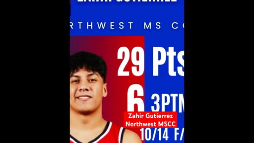 Zahir Gutierrez at Northwest MS CC #basketball #ballislife #sports #jucoproduct #pointguard #curry