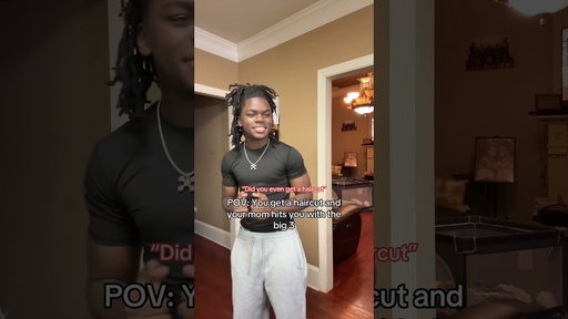 POV: You get a haircut and your mom hits you with the big 3 #youtubeshorts #relatable