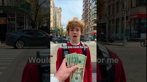 Paying strangers to cook for me in New York #cookingchallenge #cookforme #cooking #newyork