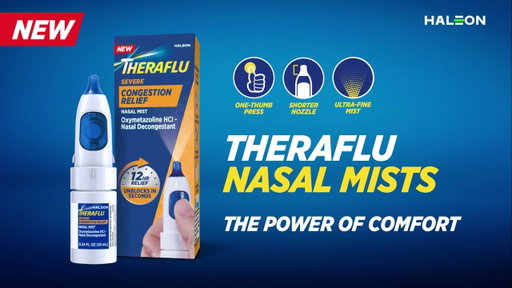 NEW Theraflu Severe Congestion Relief Nasal Mists Benefits