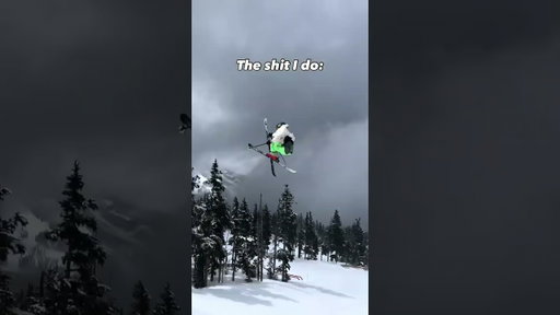 “Skiing isn’t dangerous 🙄”