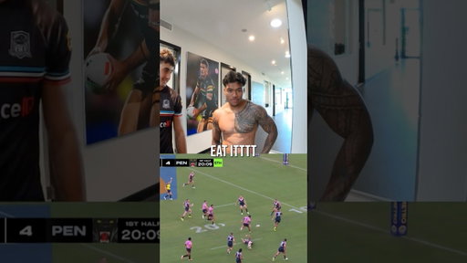 PANTHERS REACT TO BIZZA’S TRY 🤣 #NRL #rugbyleague #rugby #sport #australia