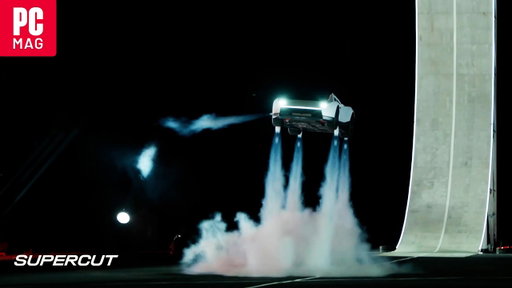 Tesla Rolls Out a Flying Roadster: See All the Highlights