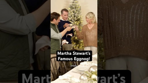 No Holiday Party Is Complete Without Martha Stewart's Famous Eggnog!