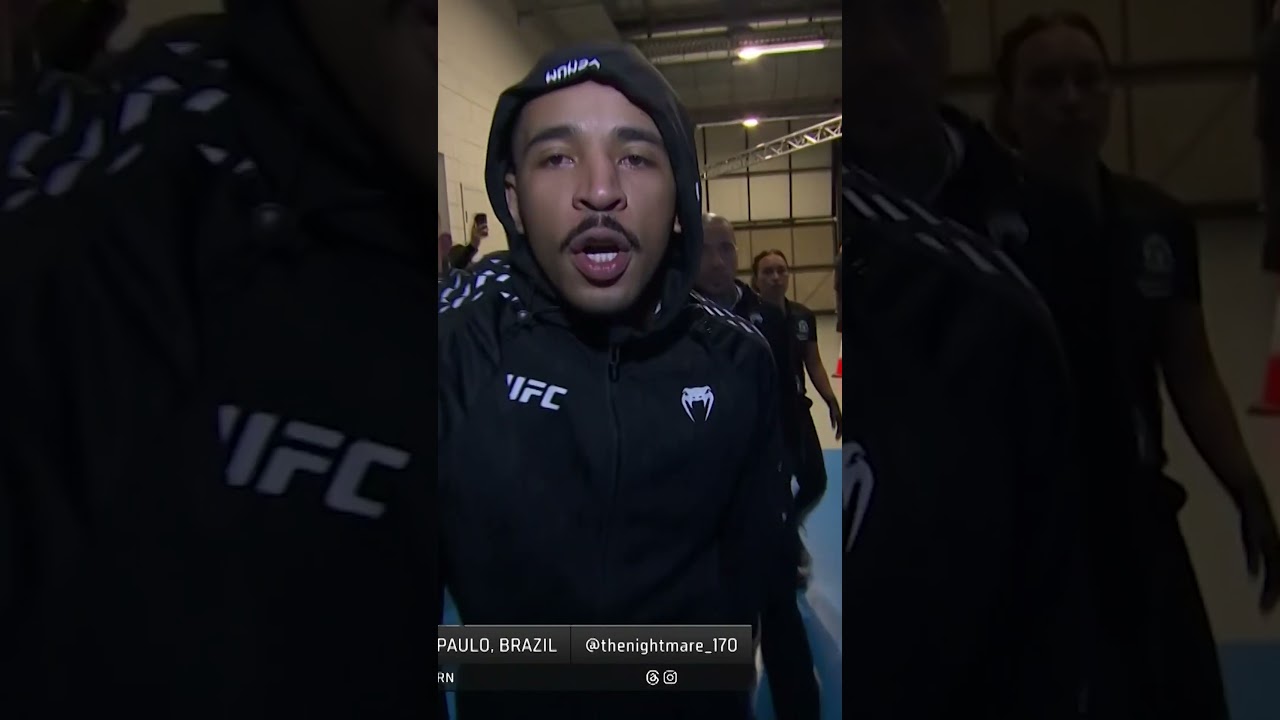 Carlos Prates WALKOUT at UFC Perth 🔥🇧🇷