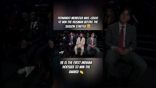 Fernando Mendoza is your Heisman winner 👀