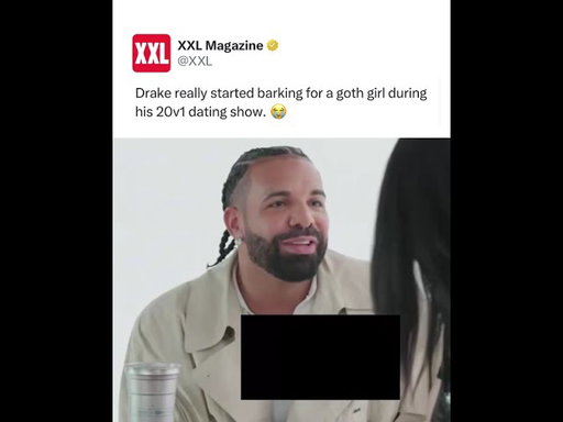Drake Barks at Goth Girl 😭