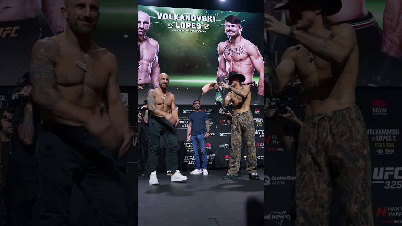 Alexander Volkanovski vs Diego Lopes Face Off!