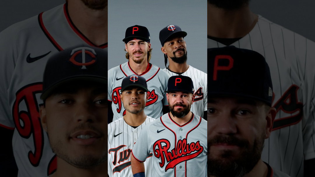 We put the Twins and Phillies players’ acting abilities to the test 😂🎬