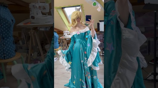 Finishing my Rosalina Cosplay 🤩💫 #cosplay #diy #sewing