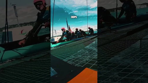 Just a little bump! 🤕 #SailGP #sailing #racing