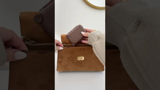Asmr pack with me 👜🤎 #asmr #aesthetic #satisfying #mini #beauty #amazon #shorts #viral #short