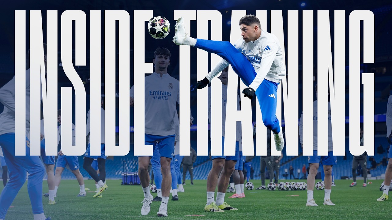 TRAINING before MANCHESTER CITY away in the CHAMPIONS LEAGUE! | Real Madrid