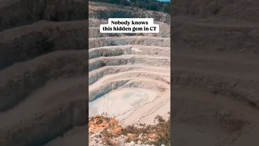 Grand Canyon vibes in Connecticut??? 🏜️ #limestone #quarry #connecticut