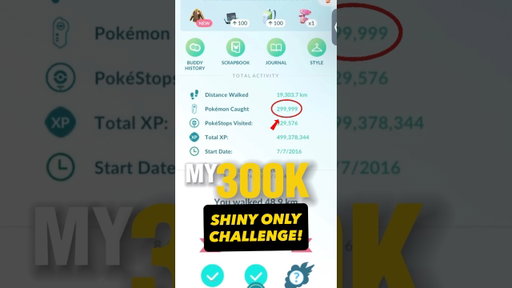 IF IT’S NOT A SHINY, I RUN AWAY! MY 300,000th Pokemon Go capture!