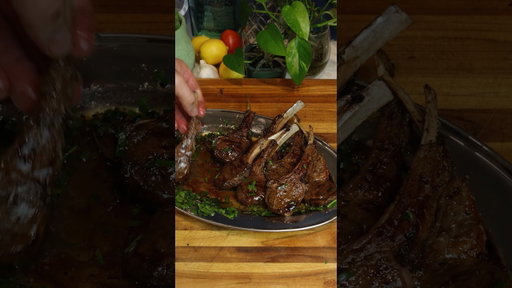Lamb chops, German potato salad, carrots. Full recipe on my blog. Link in bio. #recipe