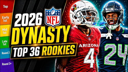 Top 36 Rookie Rankings - 2026 Dynasty Fantasy Football